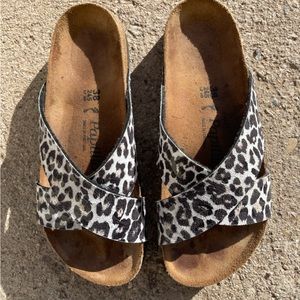 BIRKINSTOCK PAPILLIO leopord cross Day-tona Platforms